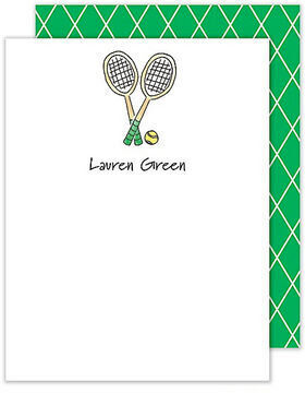 Tennis Pro Flat Note Cards